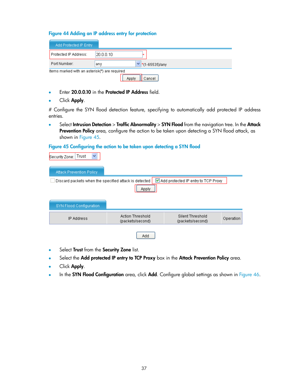 Figure 44 | H3C Technologies H3C SecPath F1000-E User Manual | Page 45 / 99