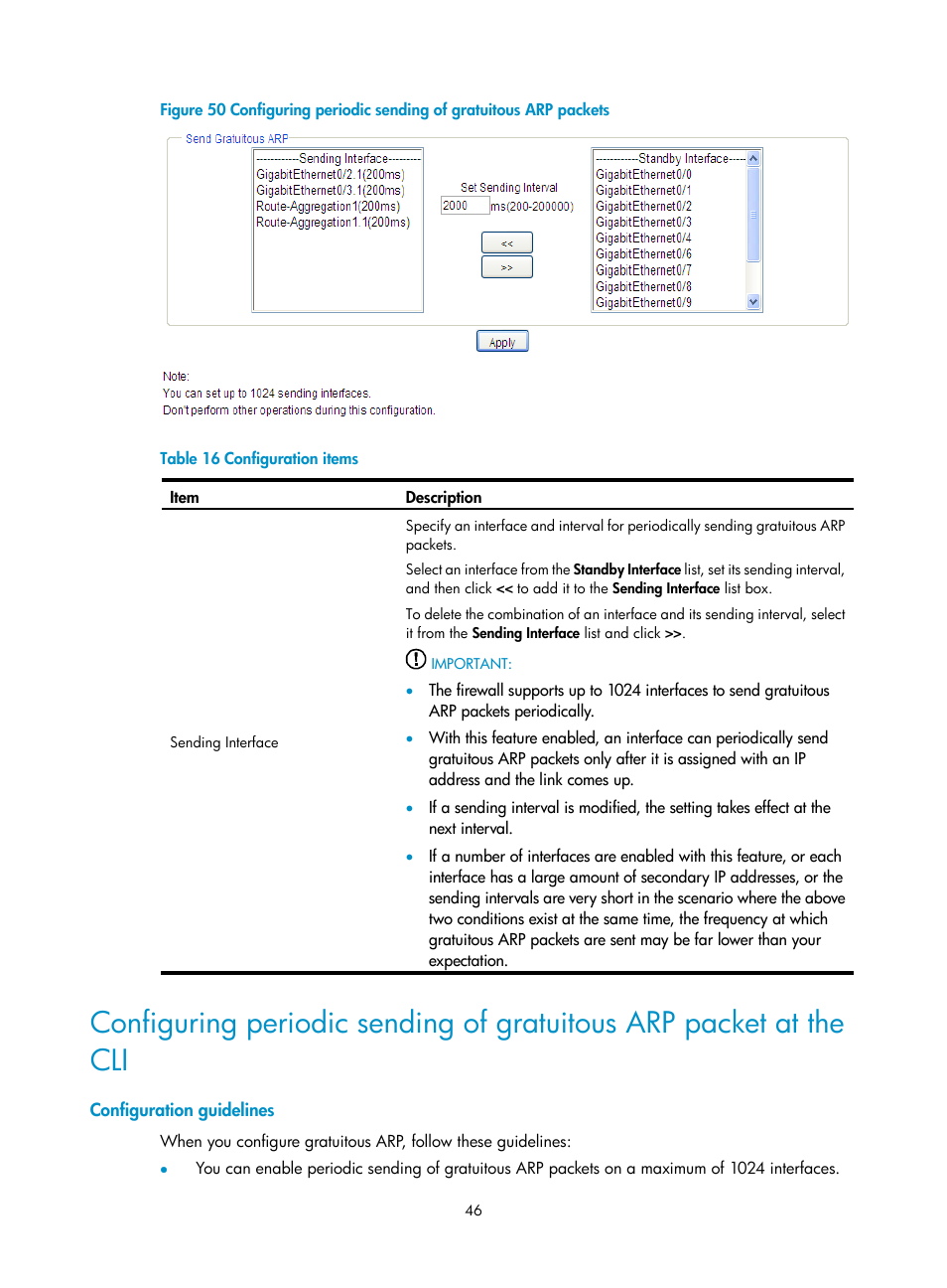 Configuration guidelines | H3C Technologies H3C SecPath F1000-E User Manual | Page 54 / 99