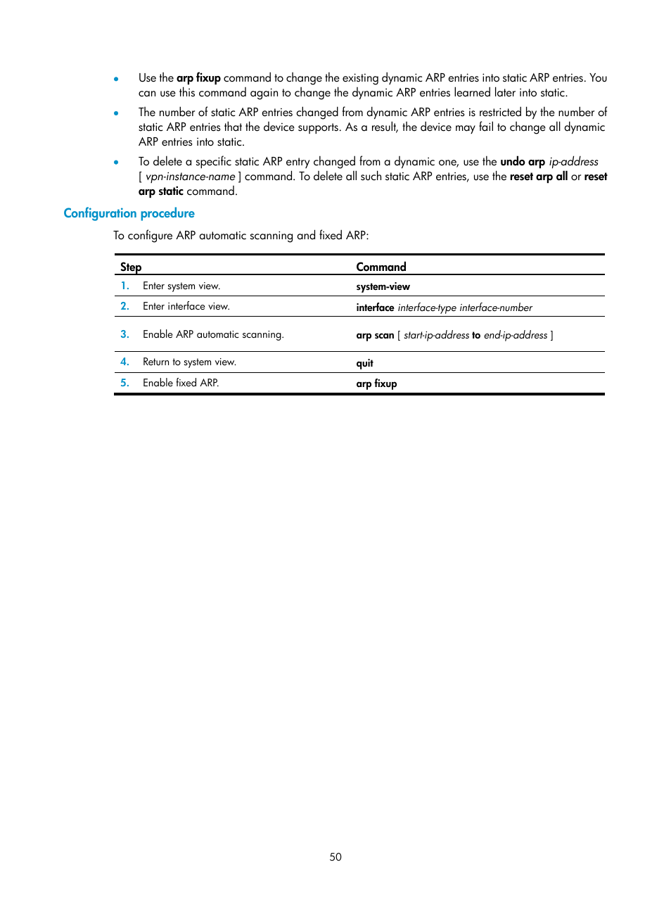 Configuration procedure | H3C Technologies H3C SecPath F1000-E User Manual | Page 58 / 99