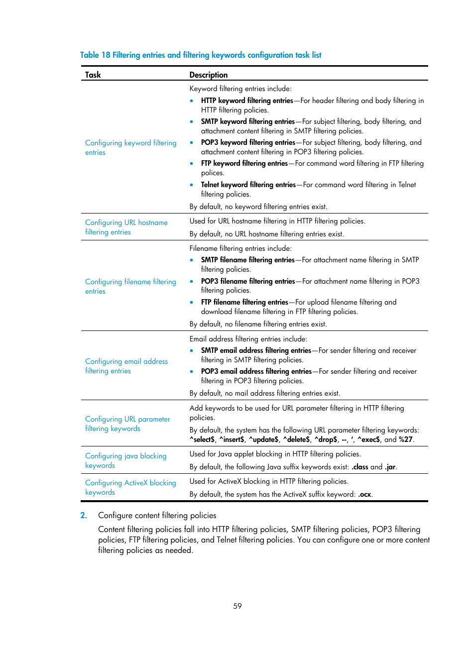 H3C Technologies H3C SecPath F1000-E User Manual | Page 67 / 99