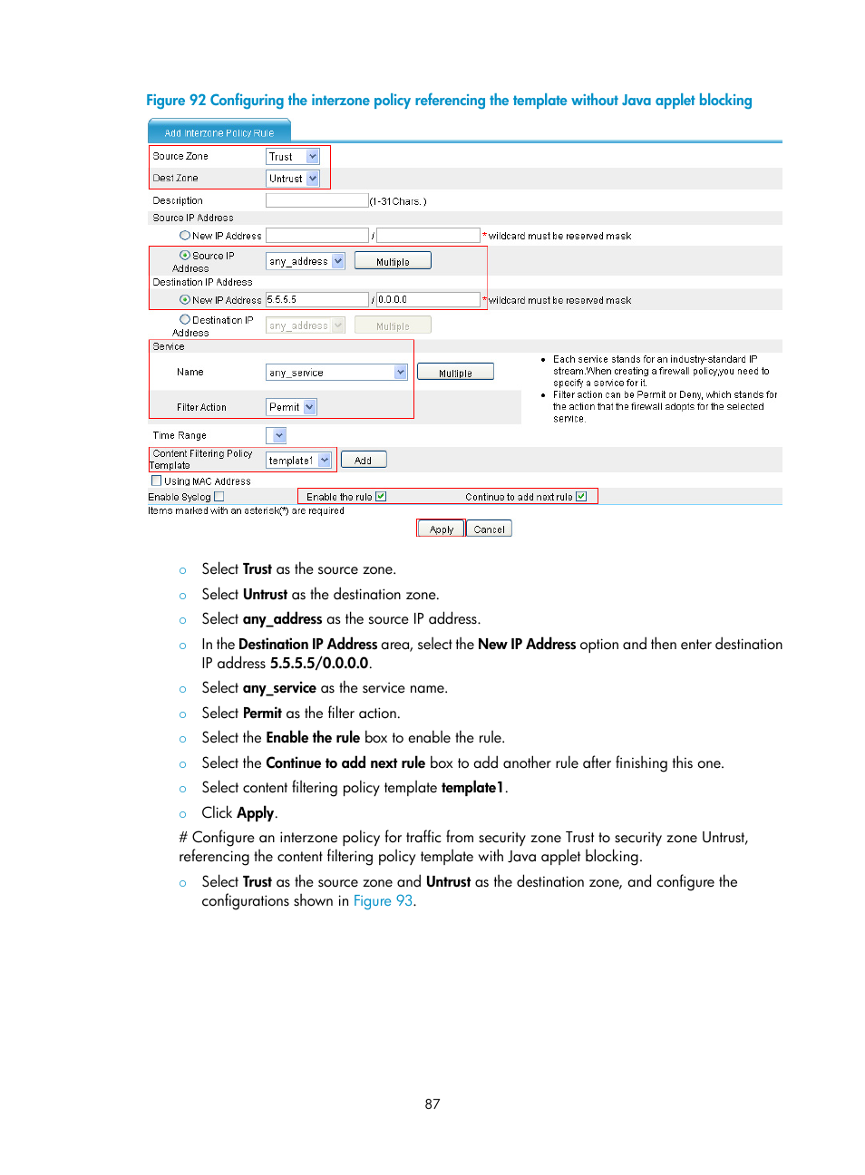 Figure 92 | H3C Technologies H3C SecPath F1000-E User Manual | Page 95 / 99