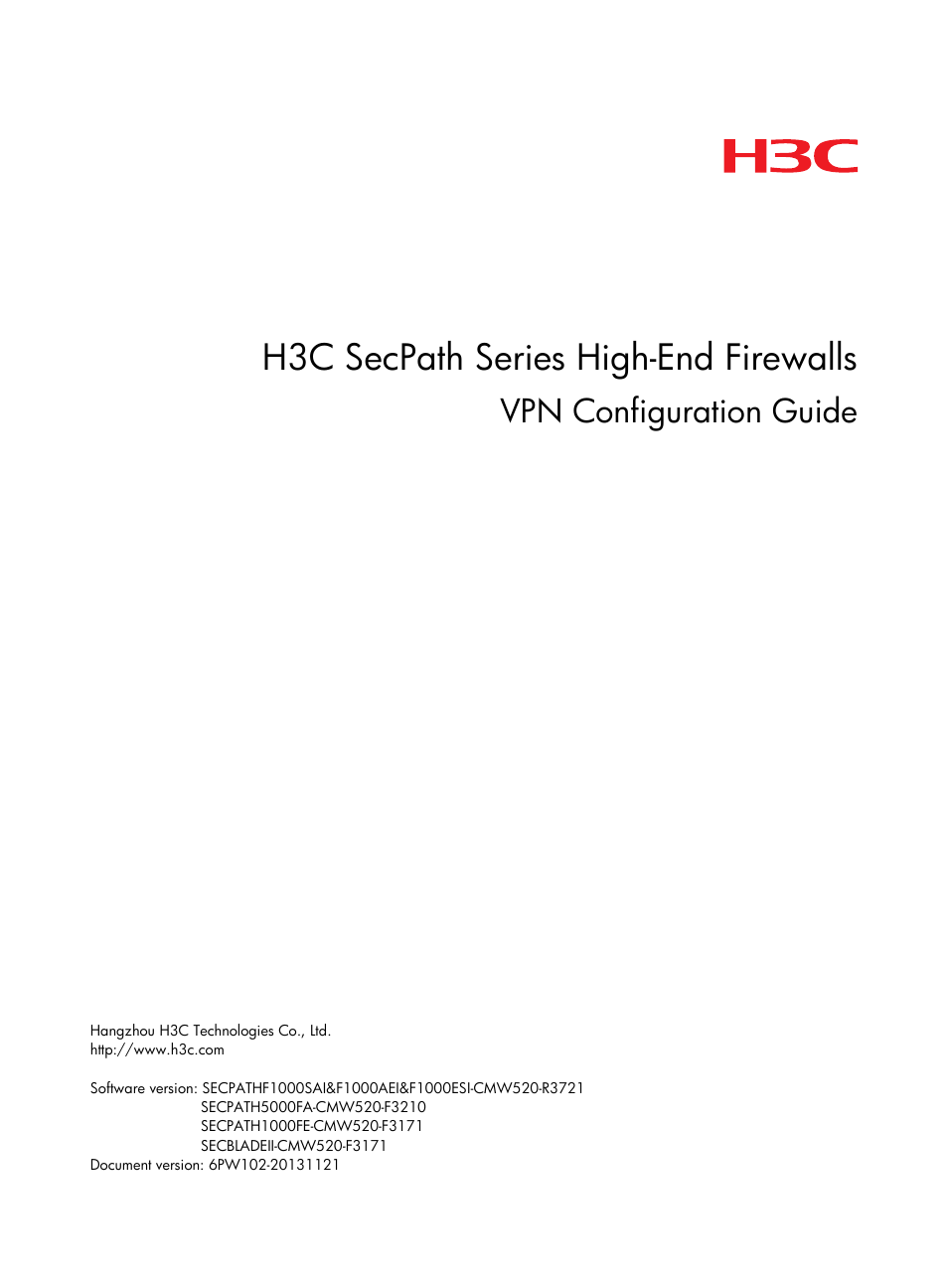 H3C Technologies H3C SecPath F1000-E User Manual | 490 pages