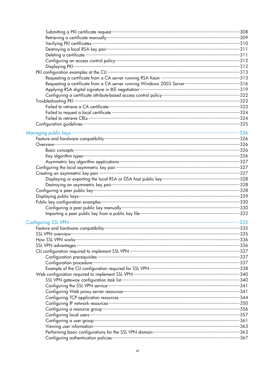 H3C Technologies H3C SecPath F1000-E User Manual | Page 11 / 490