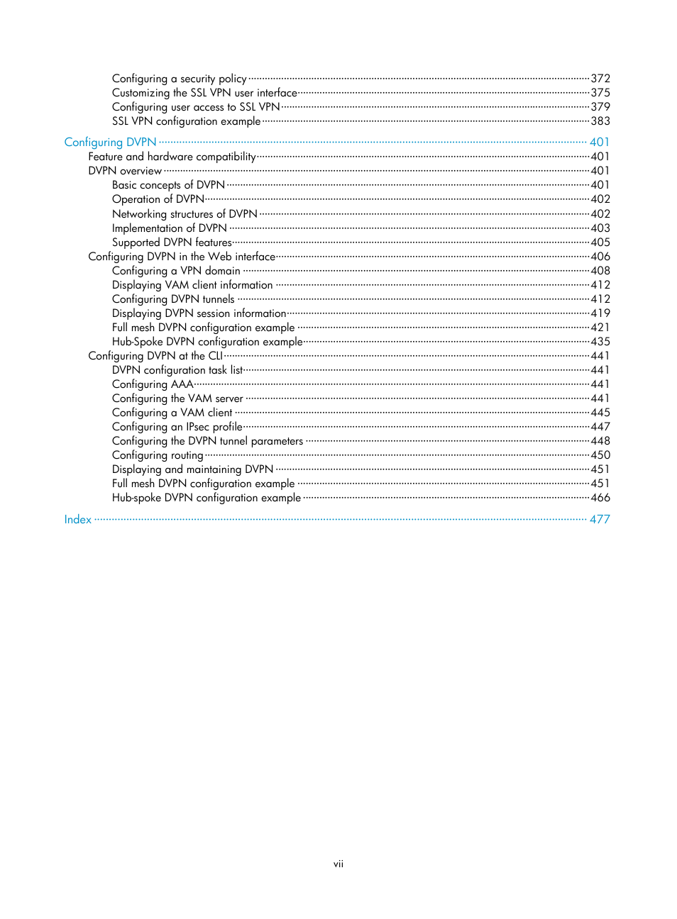 H3C Technologies H3C SecPath F1000-E User Manual | Page 12 / 490
