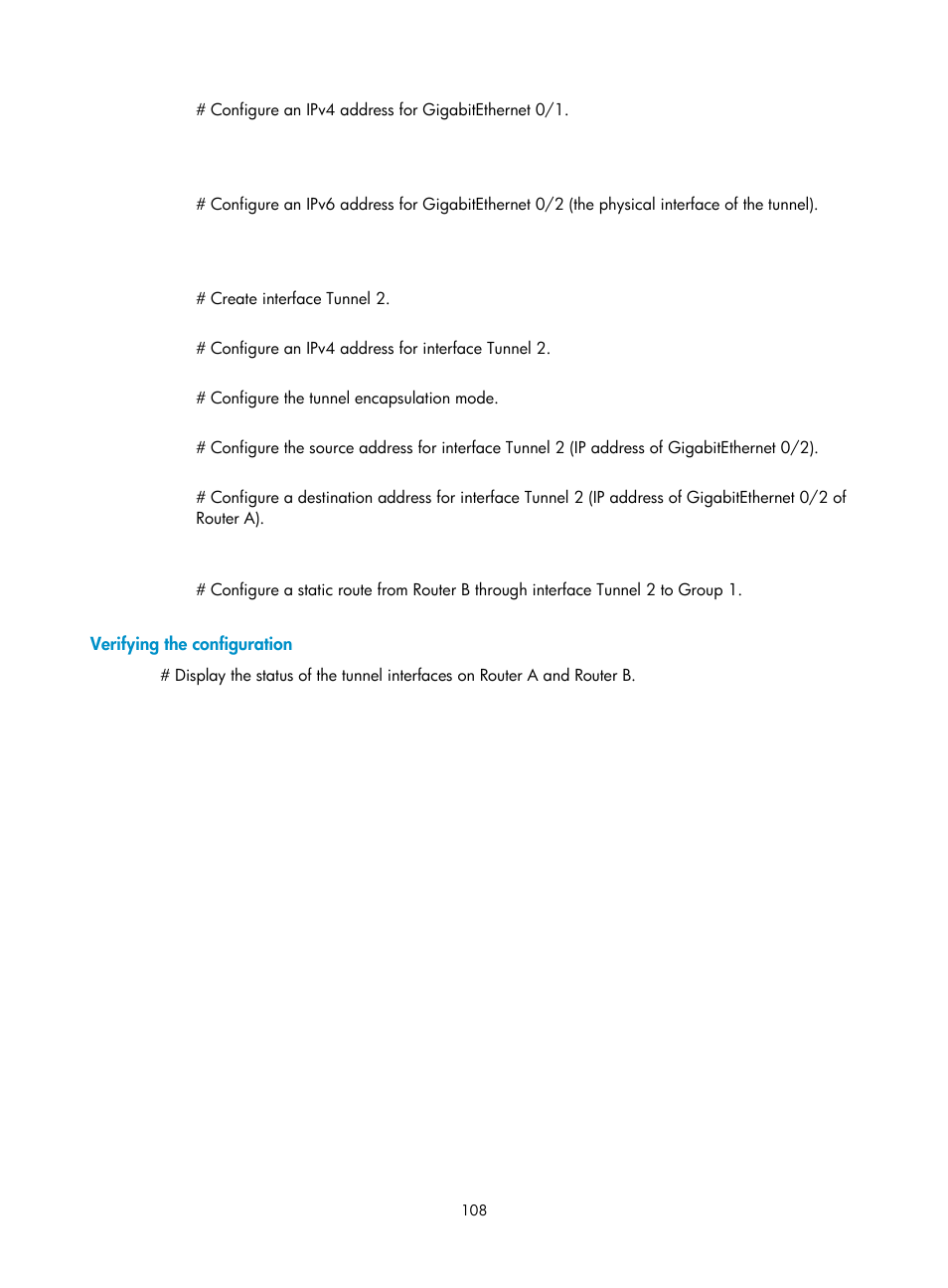 Verifying the configuration | H3C Technologies H3C SecPath F1000-E User Manual | Page 120 / 490