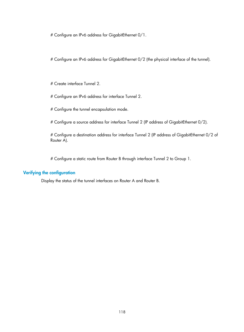 Verifying the configuration | H3C Technologies H3C SecPath F1000-E User Manual | Page 130 / 490