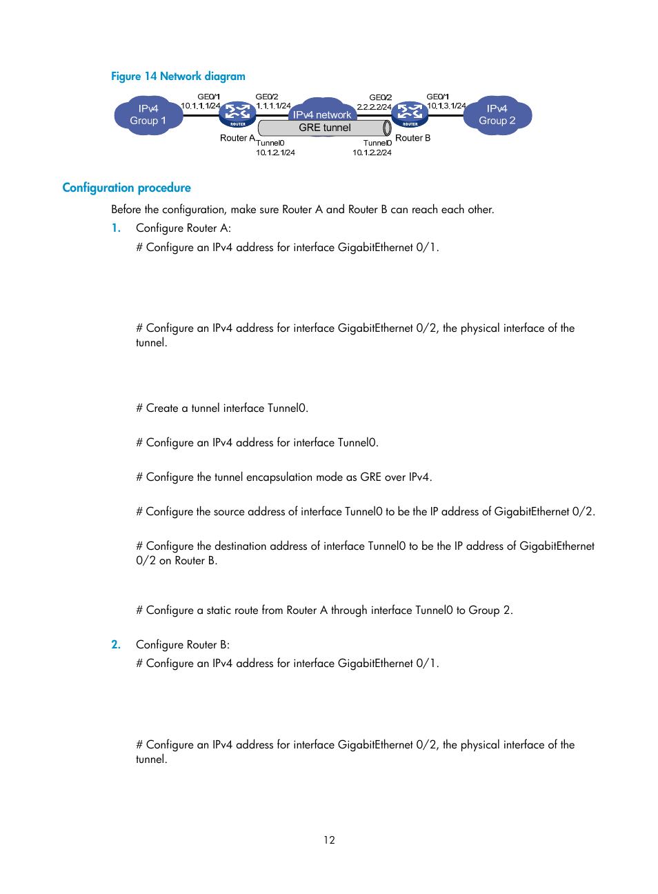 Configuration procedure | H3C Technologies H3C SecPath F1000-E User Manual | Page 24 / 490