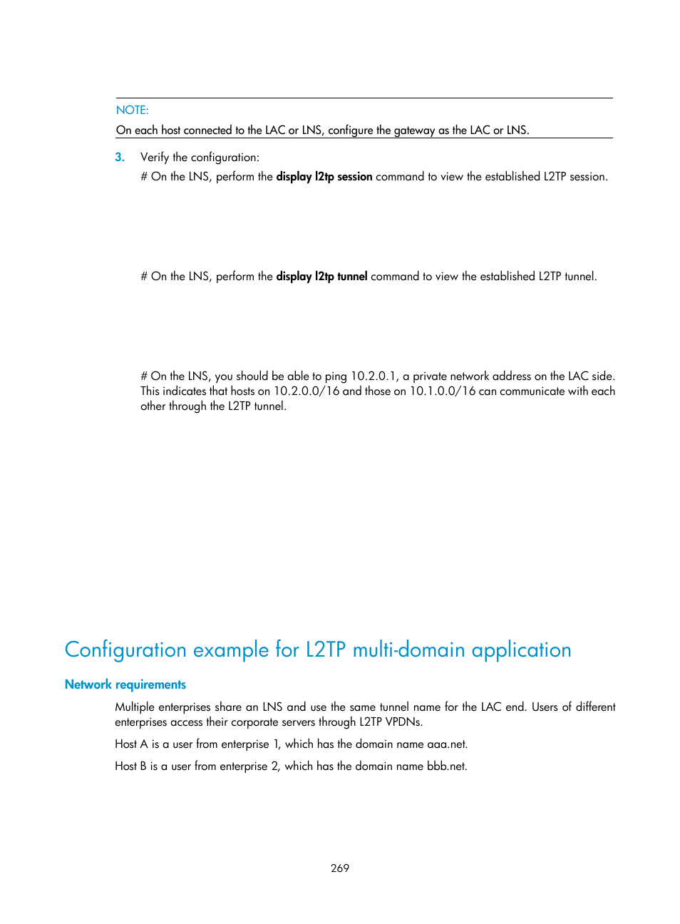 Network requirements | H3C Technologies H3C SecPath F1000-E User Manual | Page 281 / 490