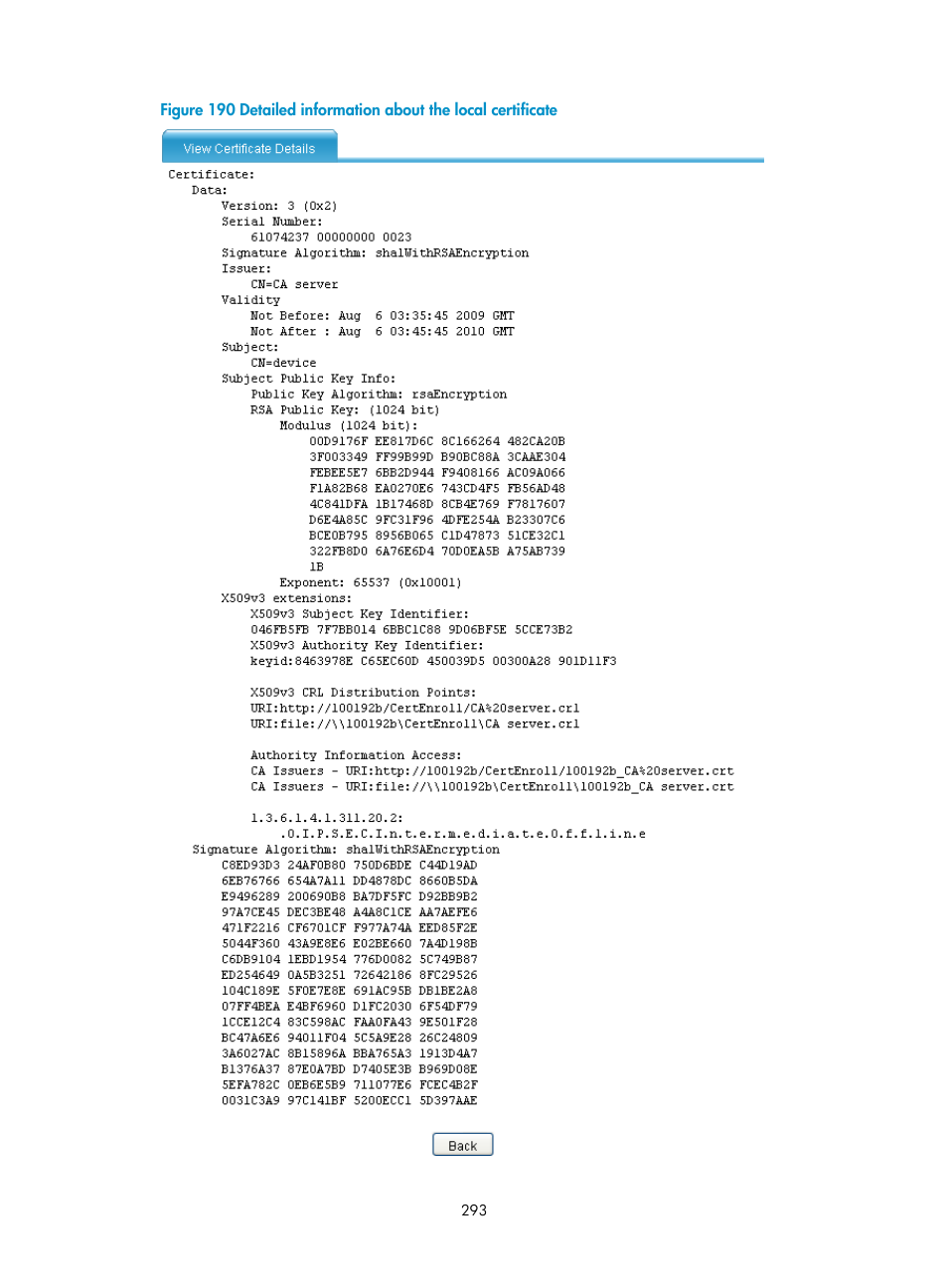 H3C Technologies H3C SecPath F1000-E User Manual | Page 305 / 490