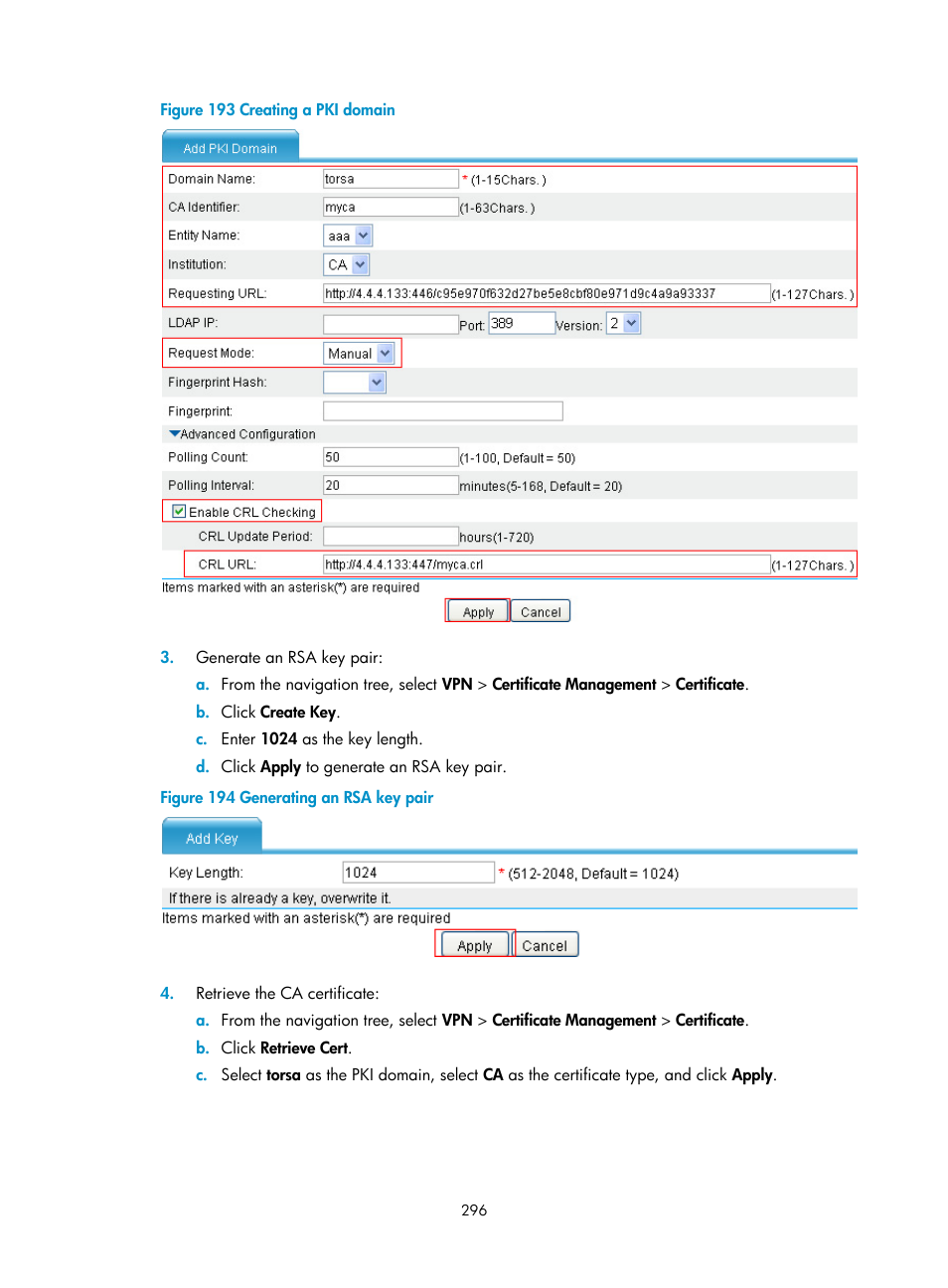 H3C Technologies H3C SecPath F1000-E User Manual | Page 308 / 490