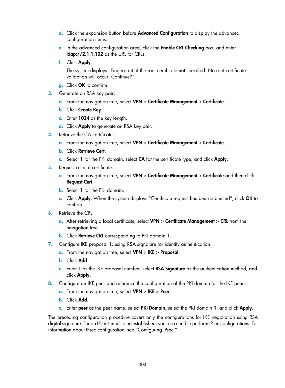 H3C Technologies H3C SecPath F1000-E User Manual | Page 316 / 490