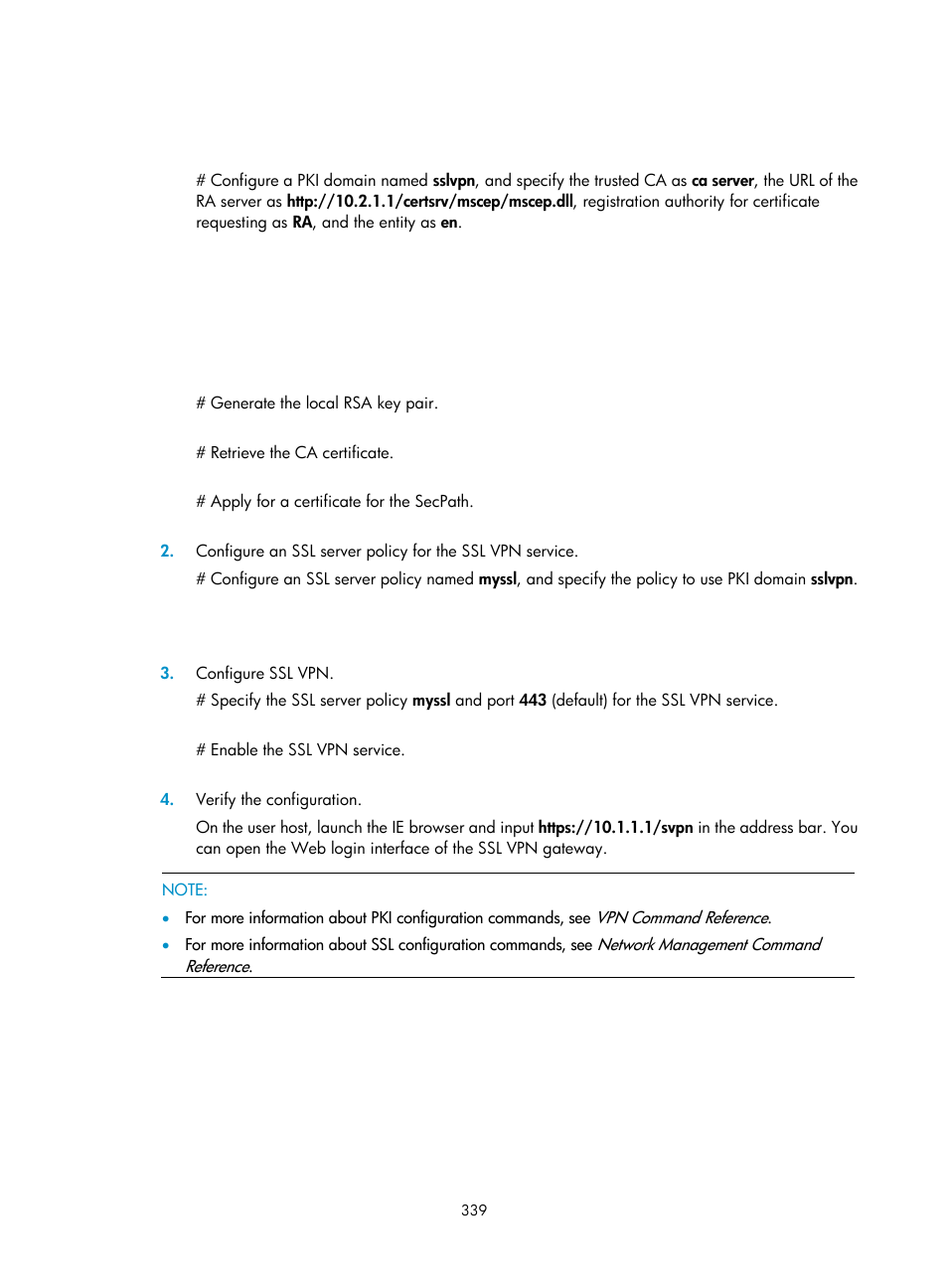 H3C Technologies H3C SecPath F1000-E User Manual | Page 351 / 490