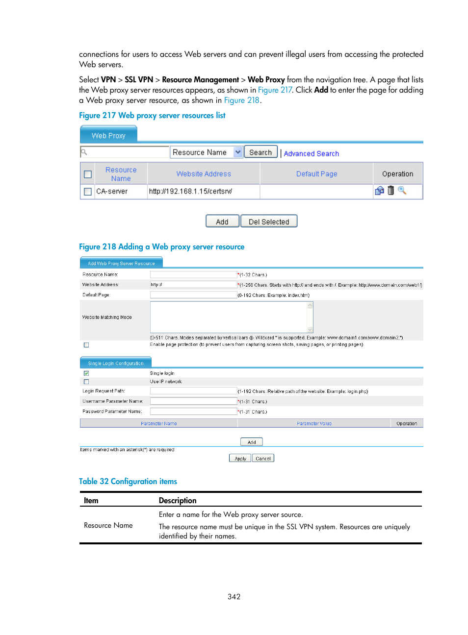 H3C Technologies H3C SecPath F1000-E User Manual | Page 354 / 490