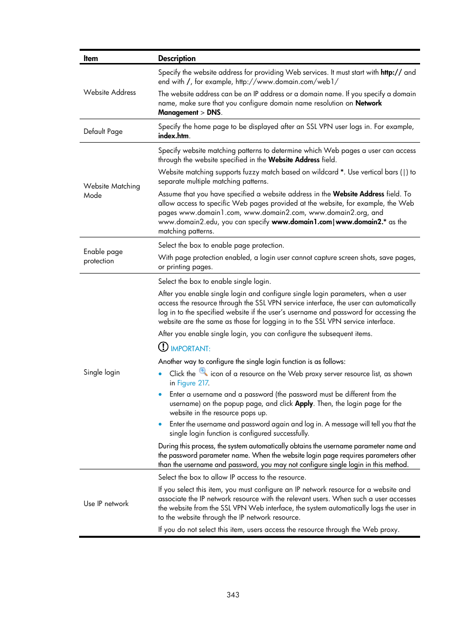 H3C Technologies H3C SecPath F1000-E User Manual | Page 355 / 490