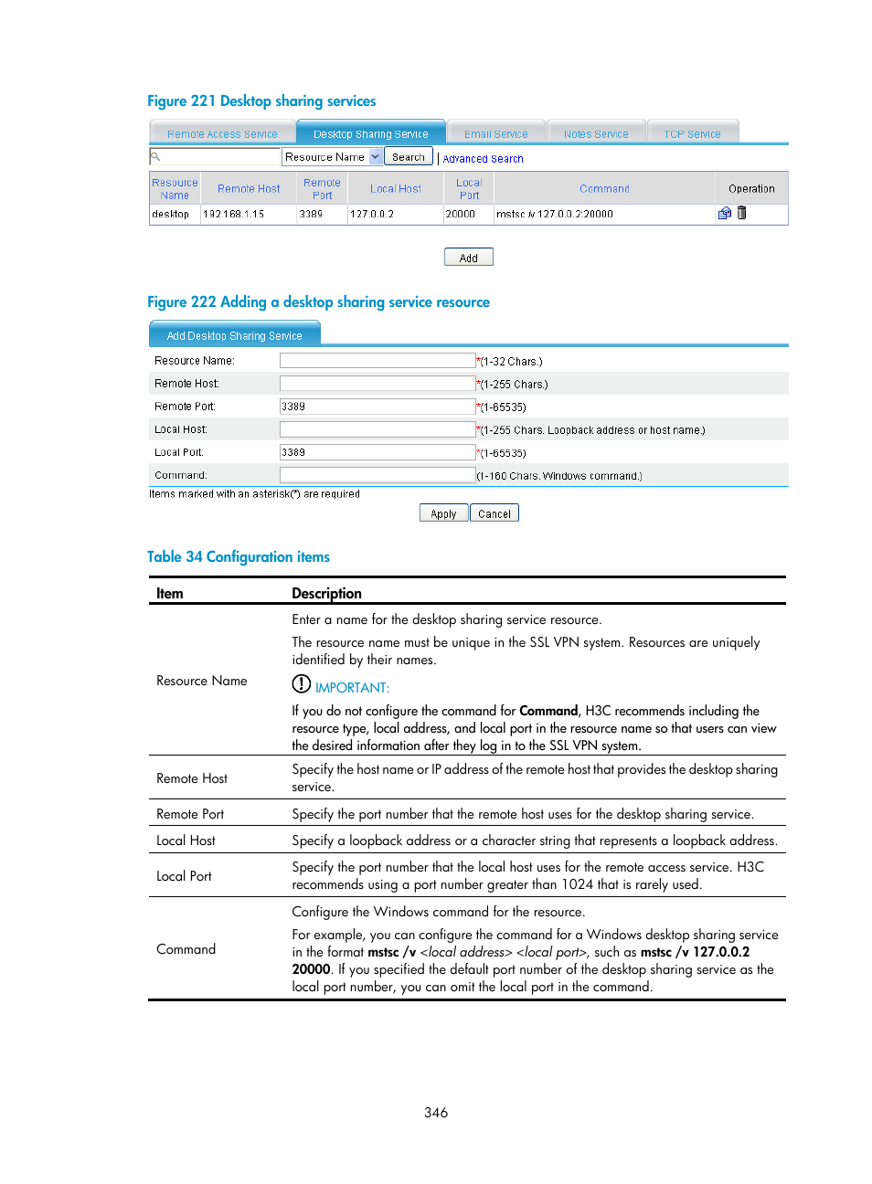 Figure 221, N in, Figure 222 | H3C Technologies H3C SecPath F1000-E User Manual | Page 358 / 490