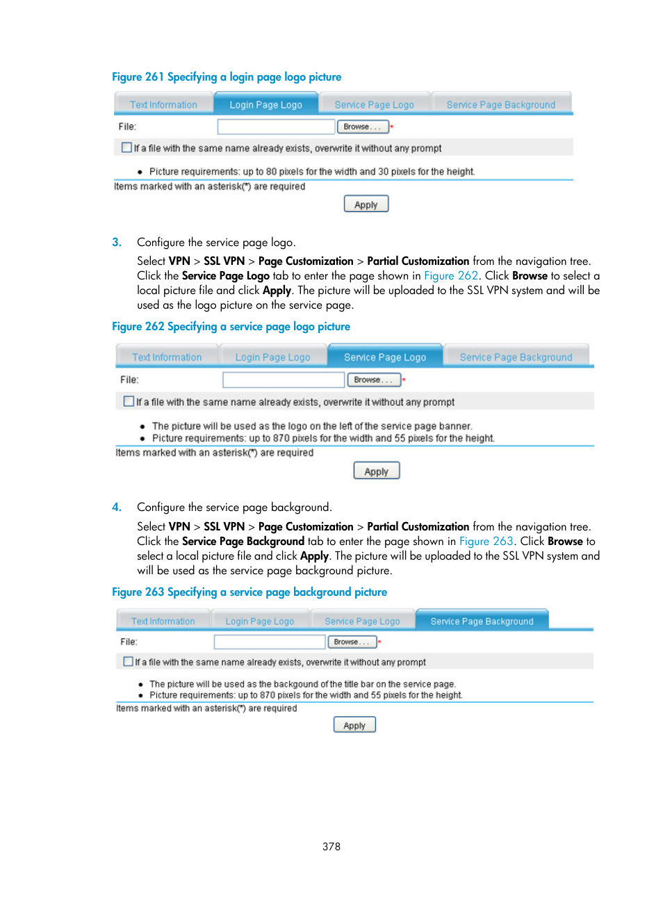 Figure 261, Clic | H3C Technologies H3C SecPath F1000-E User Manual | Page 390 / 490