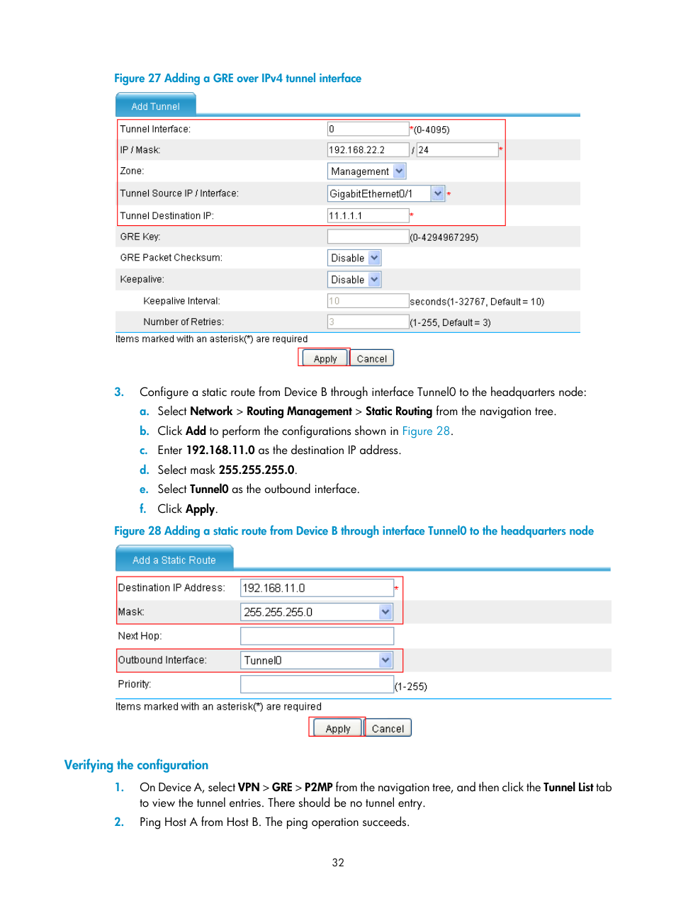 Verifying the configuration, Figure 27 | H3C Technologies H3C SecPath F1000-E User Manual | Page 44 / 490