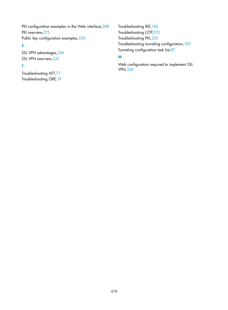 S t w | H3C Technologies H3C SecPath F1000-E User Manual | Page 490 / 490