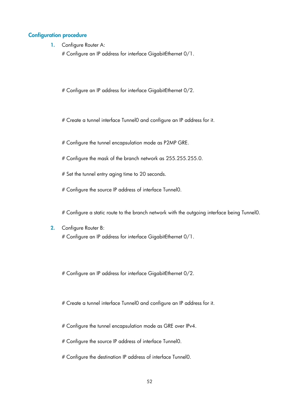 Configuration procedure | H3C Technologies H3C SecPath F1000-E User Manual | Page 64 / 490