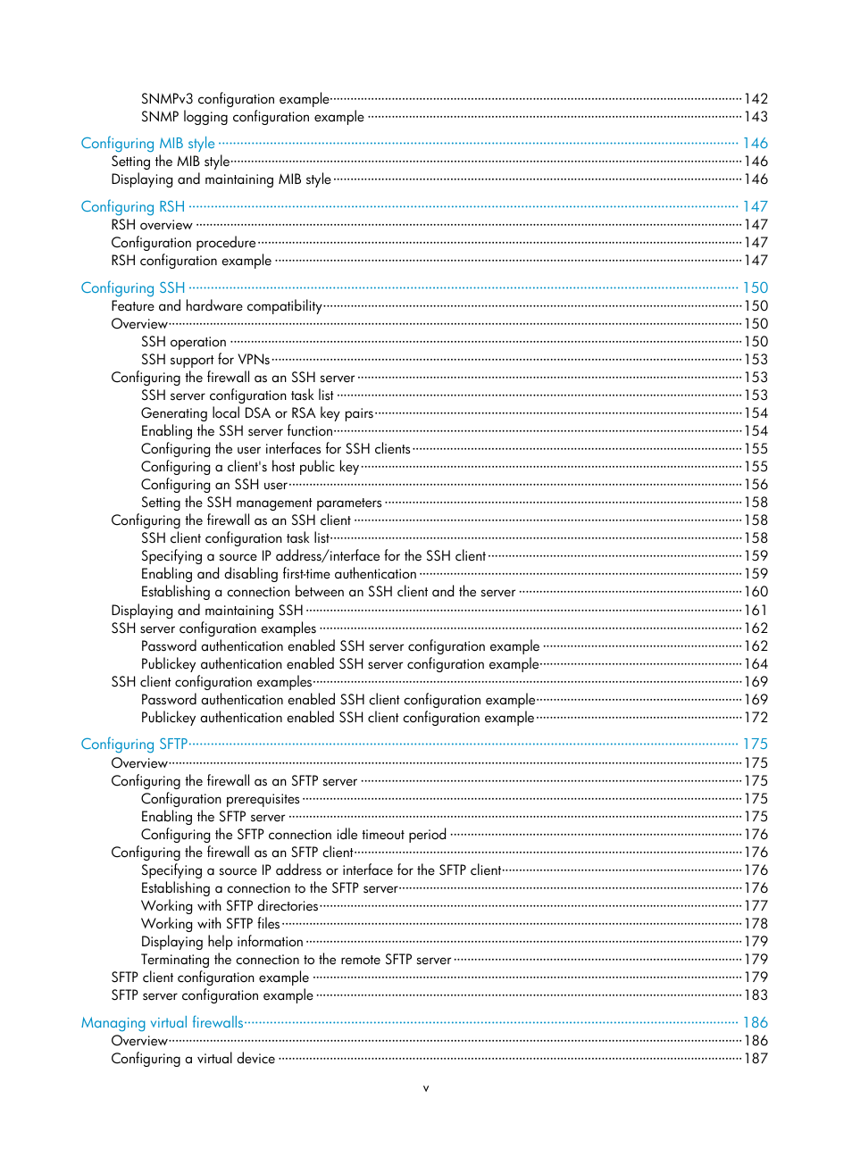 H3C Technologies H3C SecPath F1000-E User Manual | Page 10 / 234