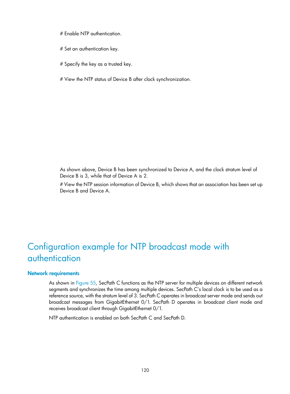 Network requirements | H3C Technologies H3C SecPath F1000-E User Manual | Page 131 / 234