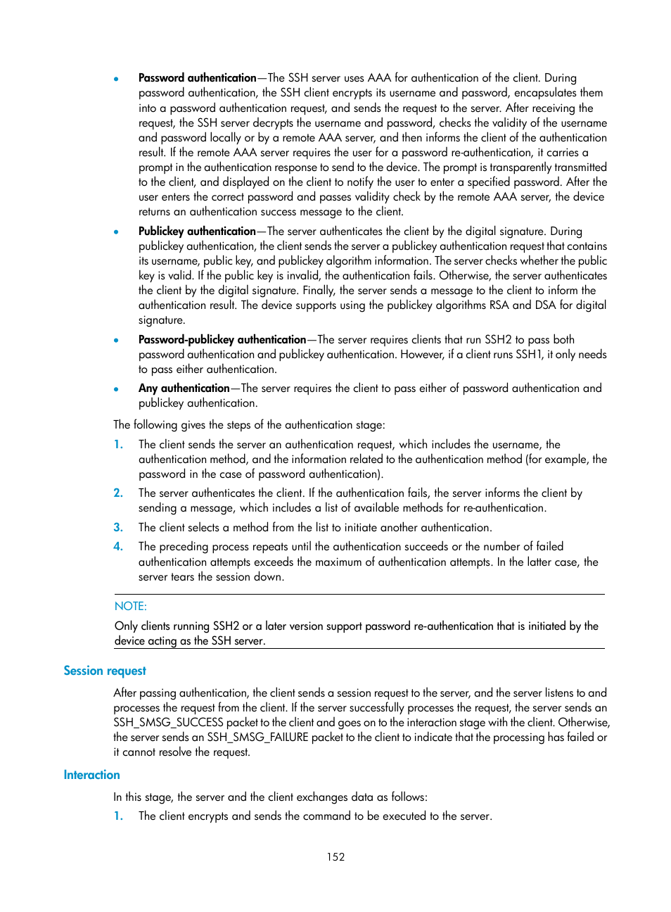 Session request, Interaction | H3C Technologies H3C SecPath F1000-E User Manual | Page 163 / 234