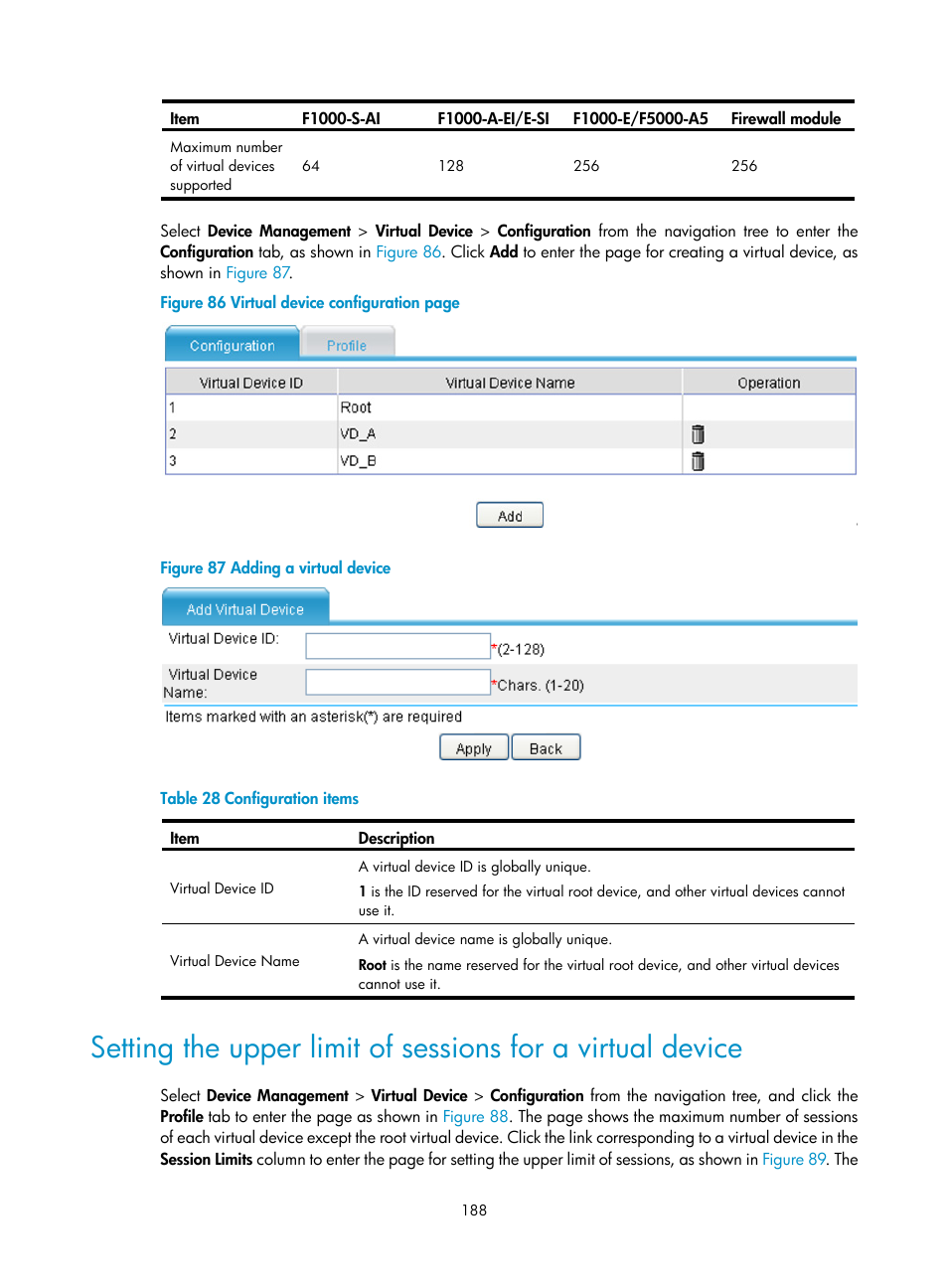 H3C Technologies H3C SecPath F1000-E User Manual | Page 199 / 234