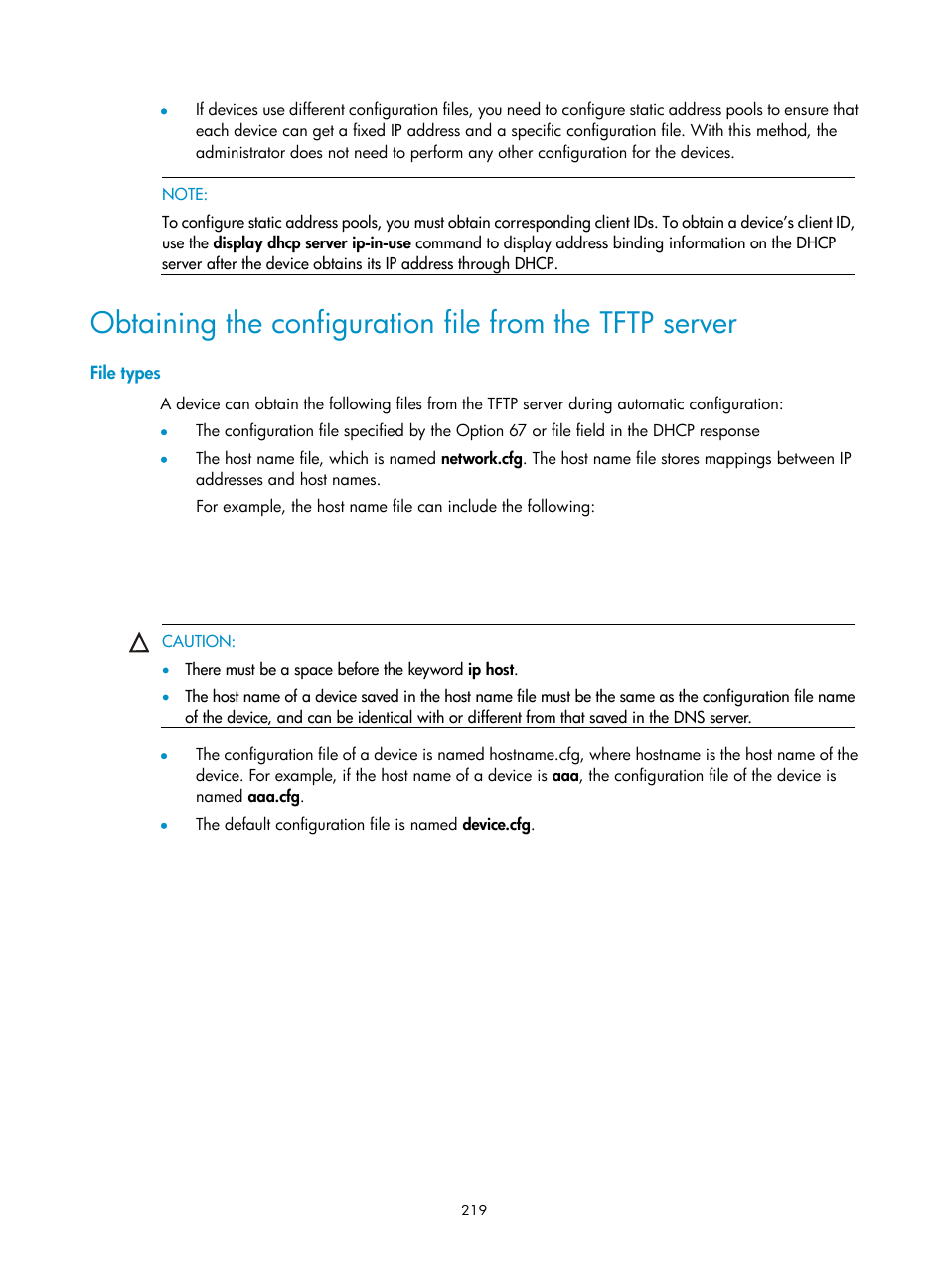 File types | H3C Technologies H3C SecPath F1000-E User Manual | Page 230 / 234