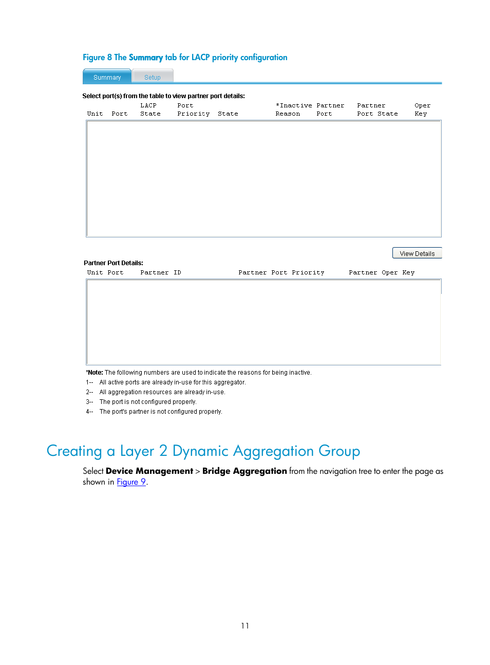 Creating a layer 2 dynamic aggregation group, Figure 8 | H3C Technologies H3C SecPath F1000-E User Manual | Page 101 / 938