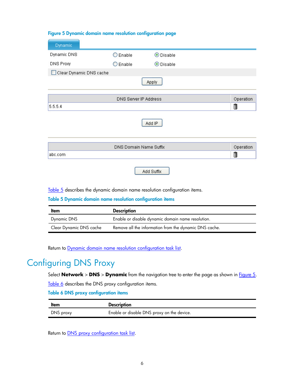 Configuring dns proxy, Figure 5 | H3C Technologies H3C SecPath F1000-E User Manual | Page 263 / 938