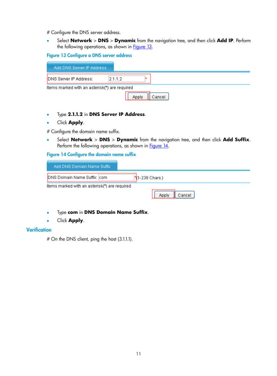 Verification | H3C Technologies H3C SecPath F1000-E User Manual | Page 268 / 938