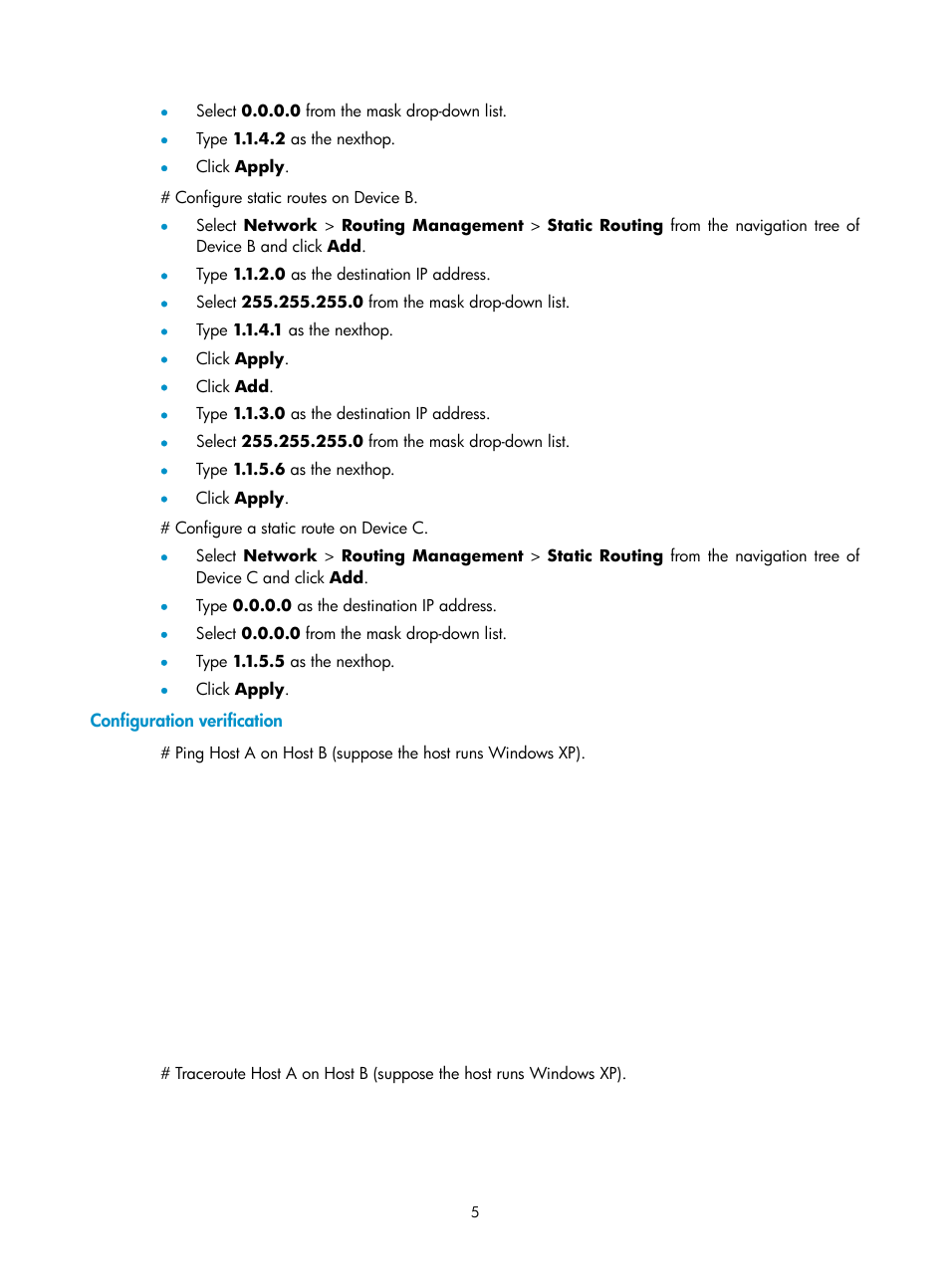 Configuration verification | H3C Technologies H3C SecPath F1000-E User Manual | Page 283 / 938