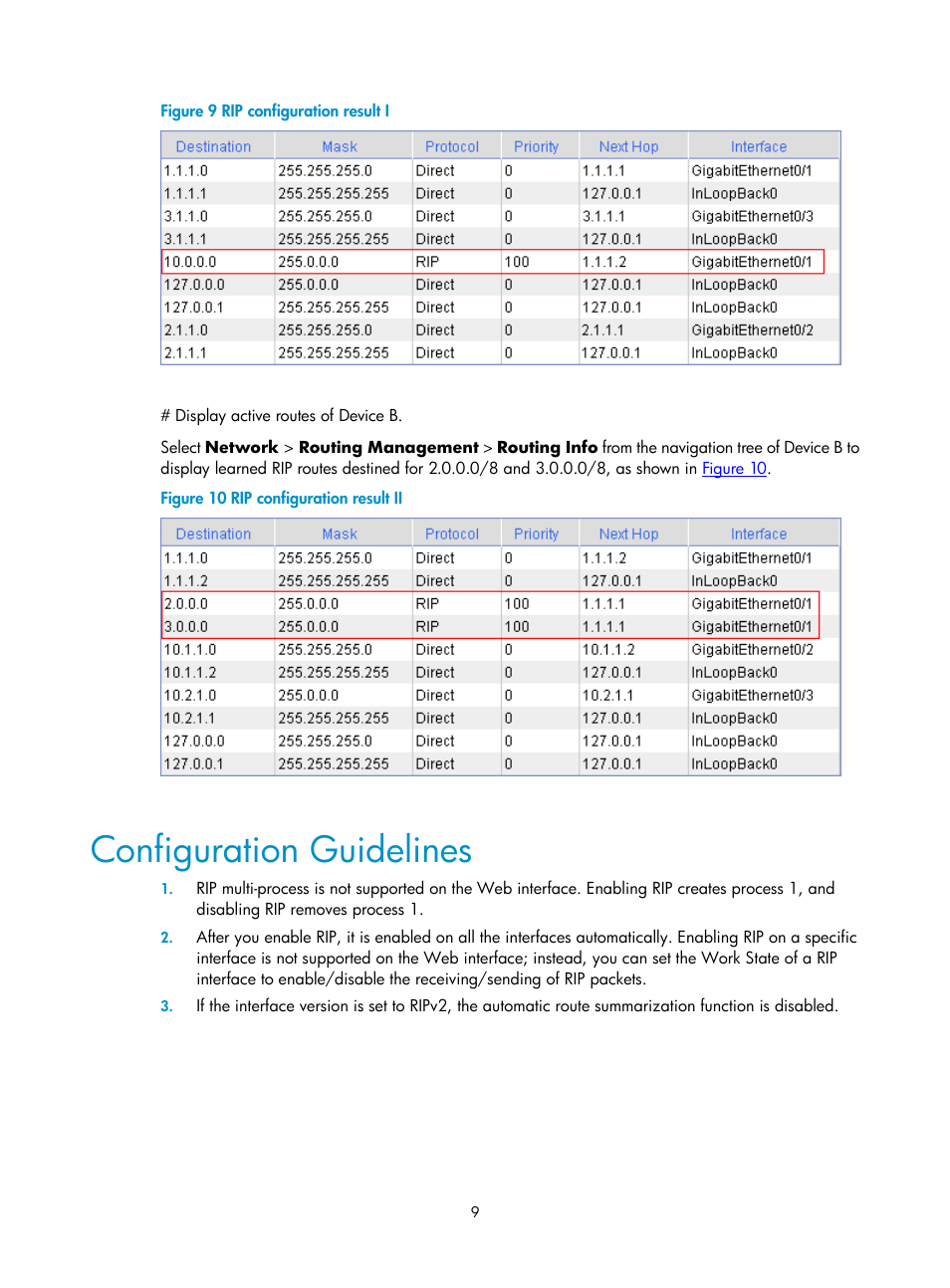 Configuration guidelines, Figure 9 | H3C Technologies H3C SecPath F1000-E User Manual | Page 294 / 938