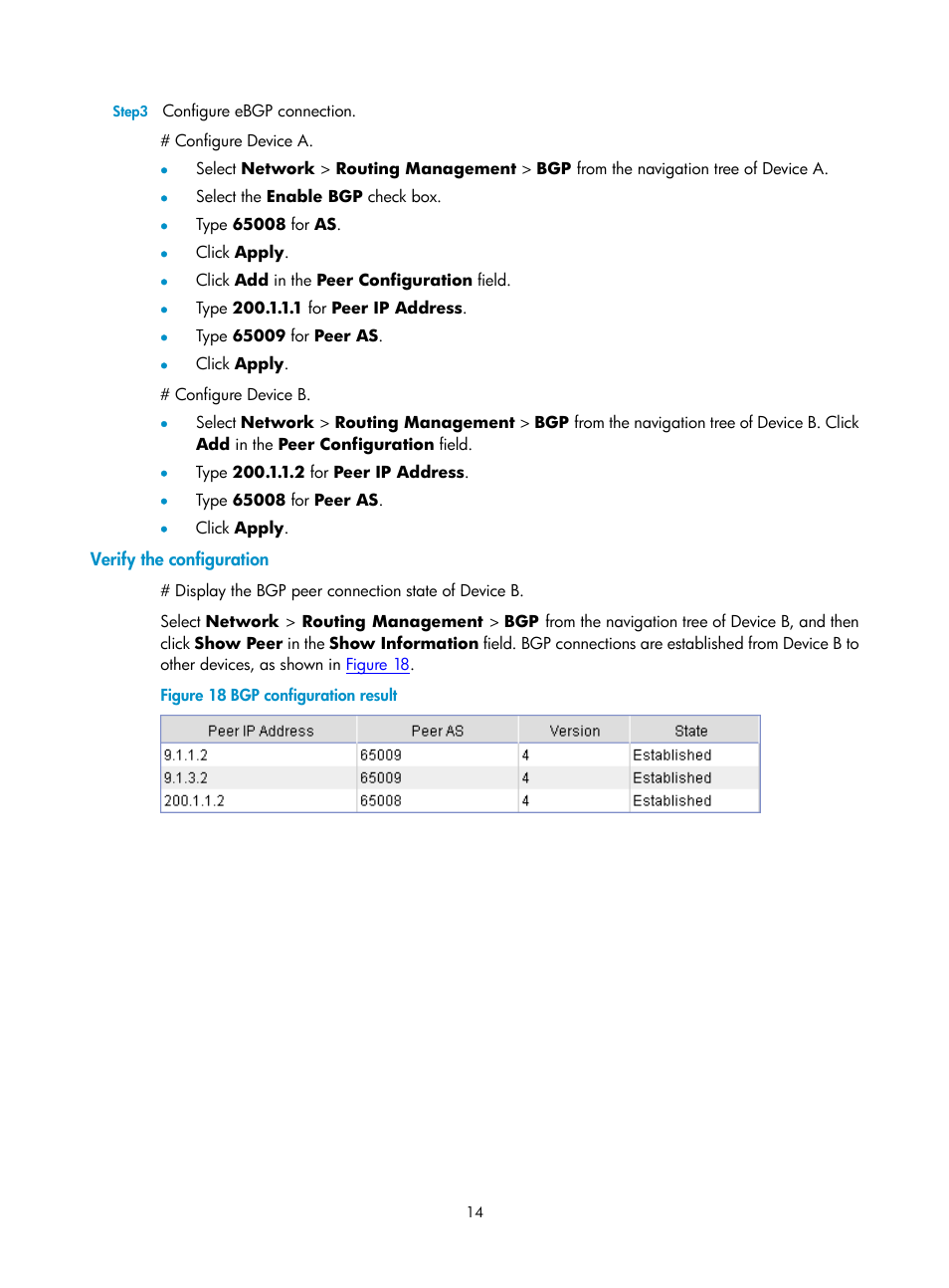 Verify the configuration | H3C Technologies H3C SecPath F1000-E User Manual | Page 340 / 938