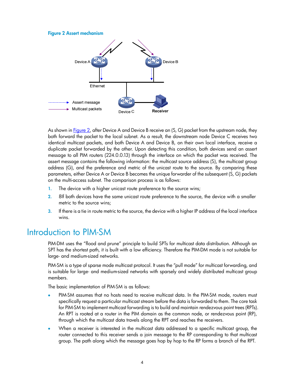 Introduction to pim-sm | H3C Technologies H3C SecPath F1000-E User Manual | Page 372 / 938