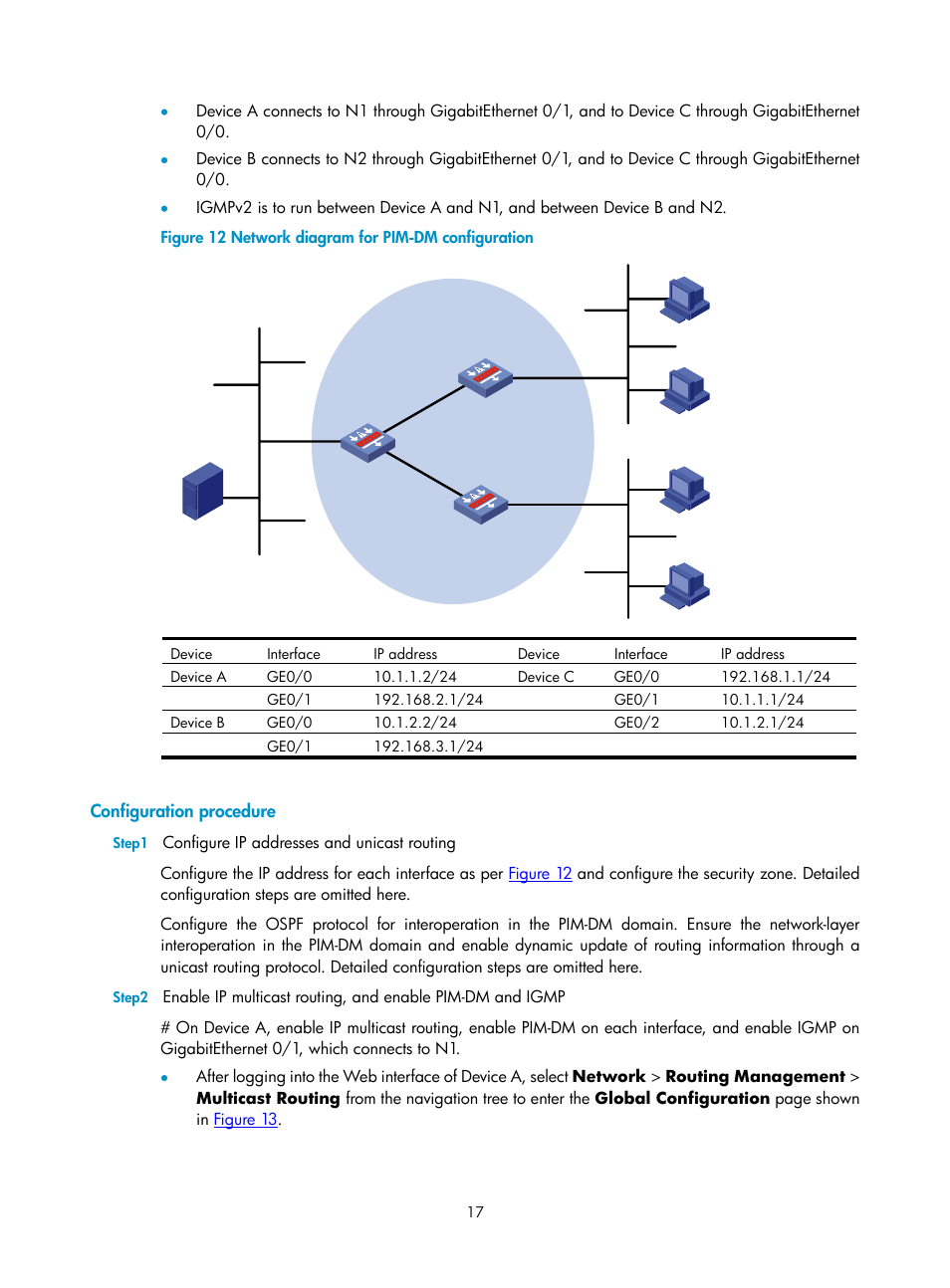Configuration procedure, Figure 12 | H3C Technologies H3C SecPath F1000-E User Manual | Page 385 / 938