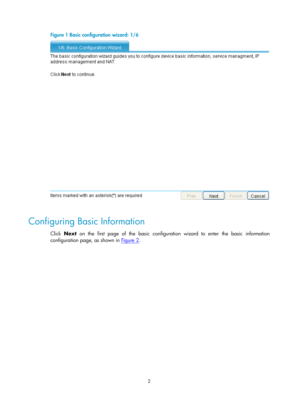 Configuring basic information | H3C Technologies H3C SecPath F1000-E User Manual | Page 42 / 938
