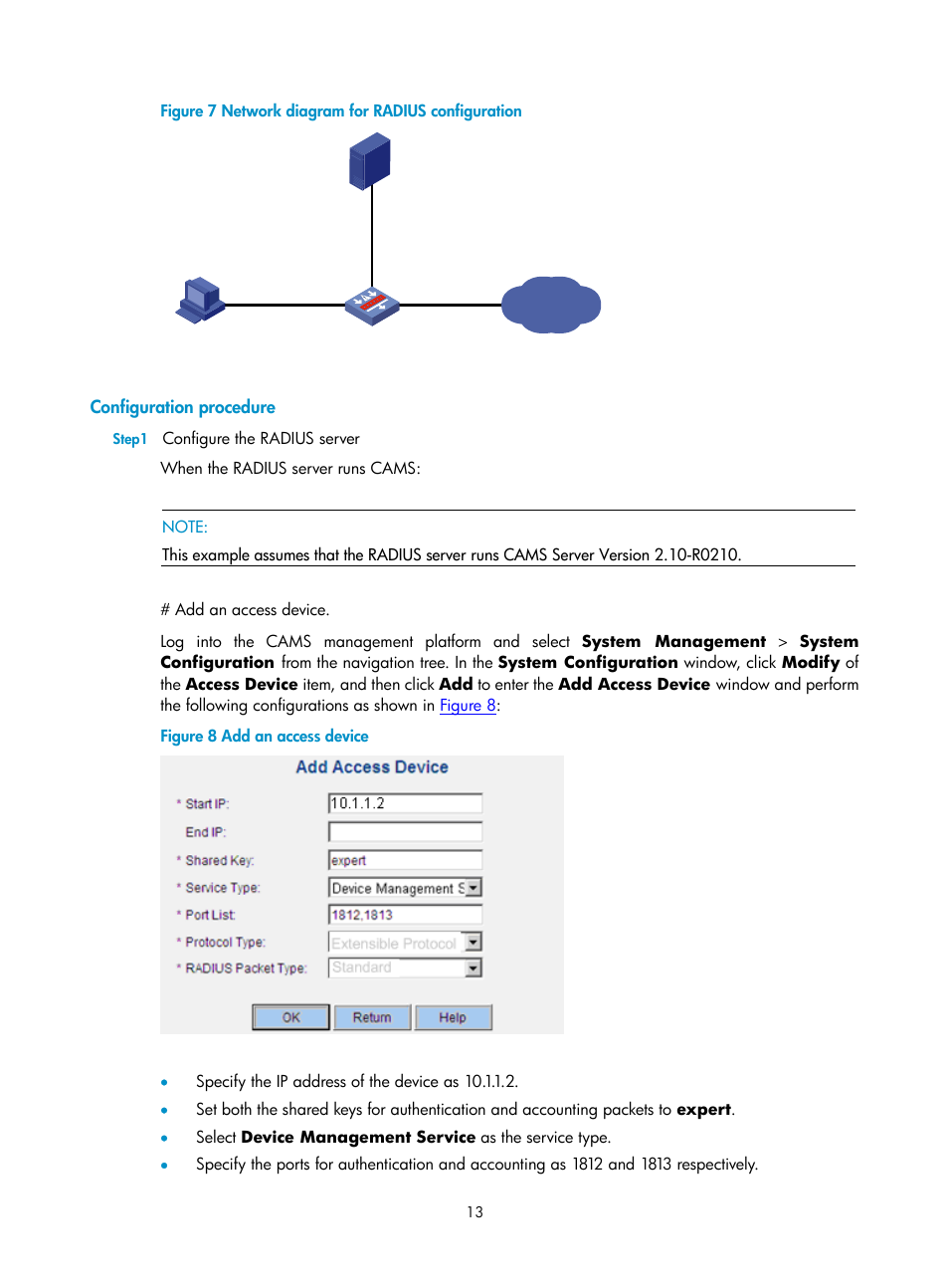 Configuration procedure, Figure 7 | H3C Technologies H3C SecPath F1000-E User Manual | Page 421 / 938