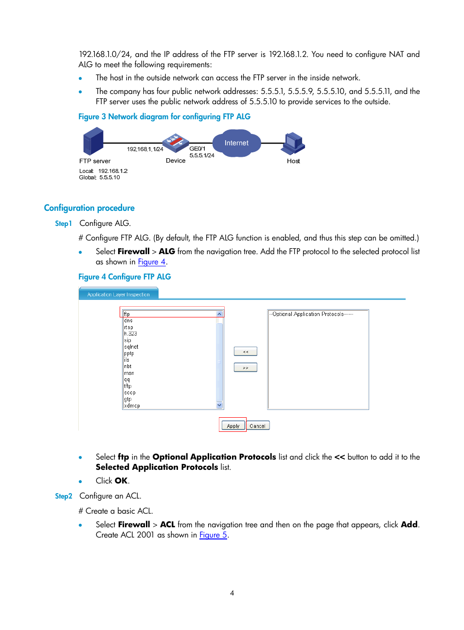 Configuration procedure | H3C Technologies H3C SecPath F1000-E User Manual | Page 467 / 938