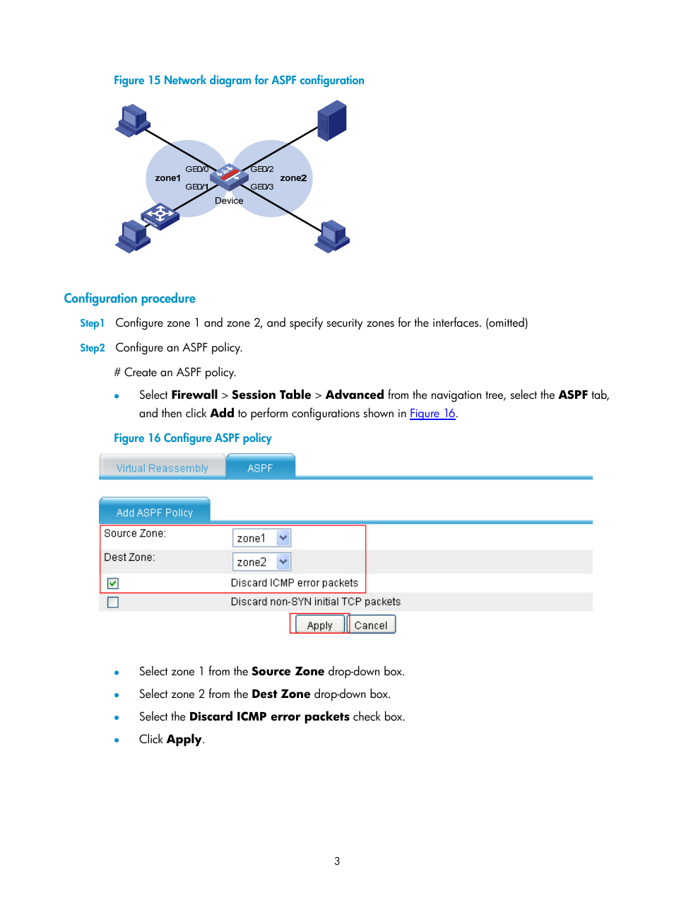 Configuration procedure | H3C Technologies H3C SecPath F1000-E User Manual | Page 586 / 938