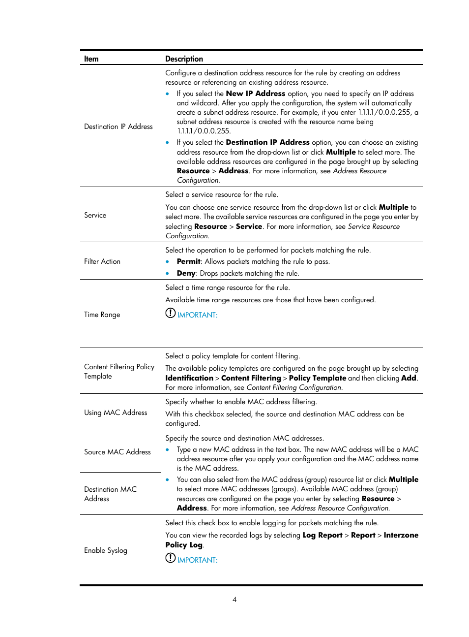 H3C Technologies H3C SecPath F1000-E User Manual | Page 596 / 938