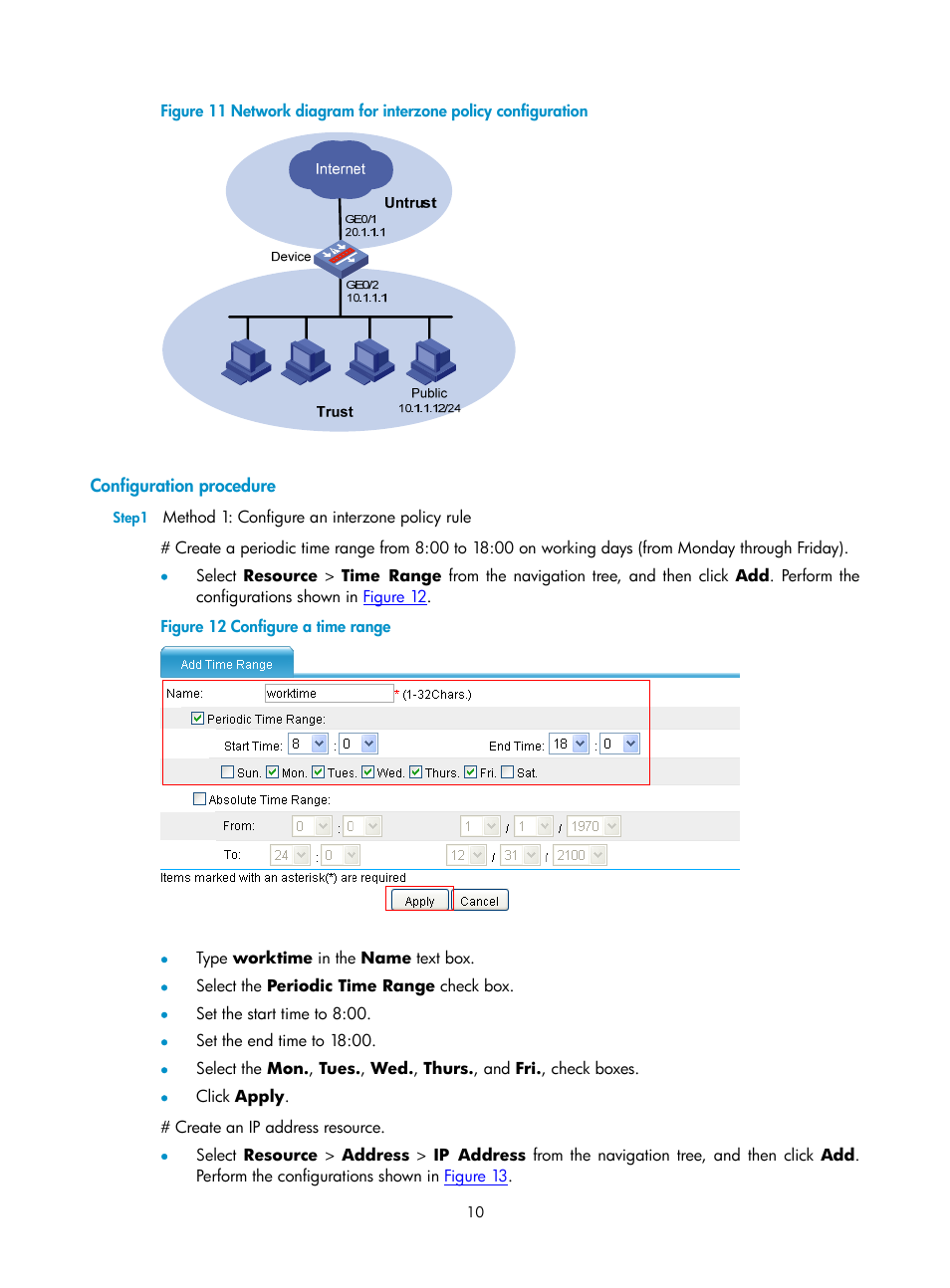 Configuration procedure, Figure 11 | H3C Technologies H3C SecPath F1000-E User Manual | Page 602 / 938