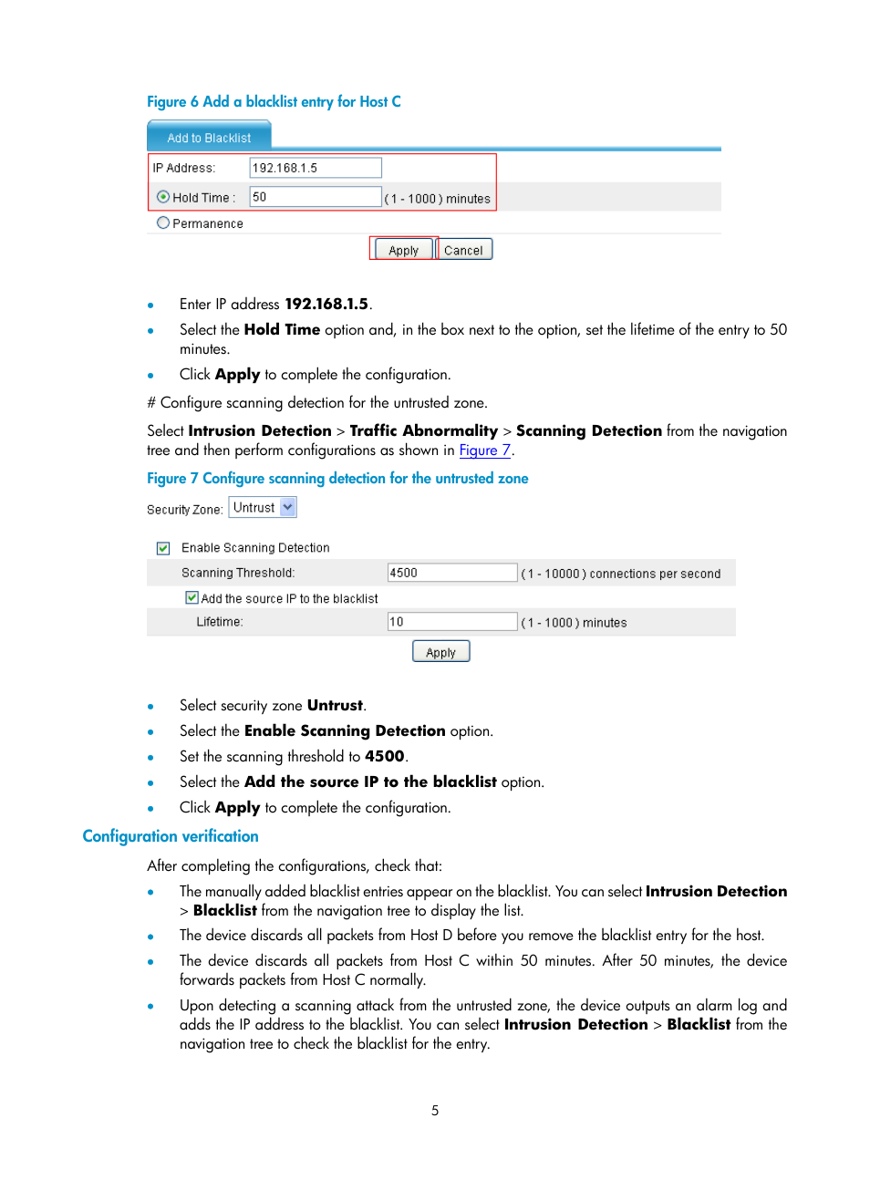 Configuration verification, Figure 6 | H3C Technologies H3C SecPath F1000-E User Manual | Page 614 / 938