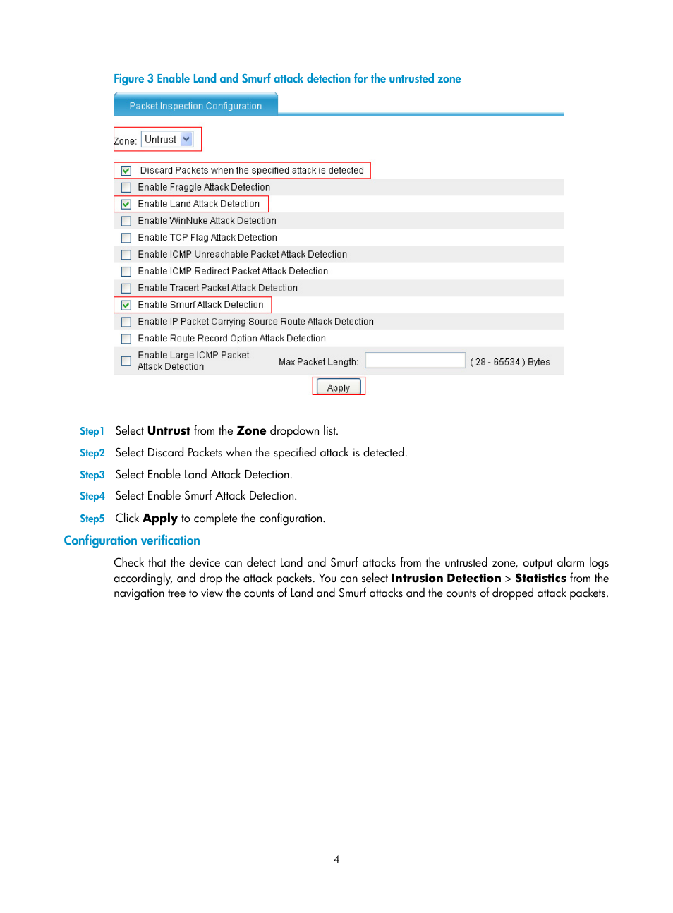 Configuration verification | H3C Technologies H3C SecPath F1000-E User Manual | Page 619 / 938