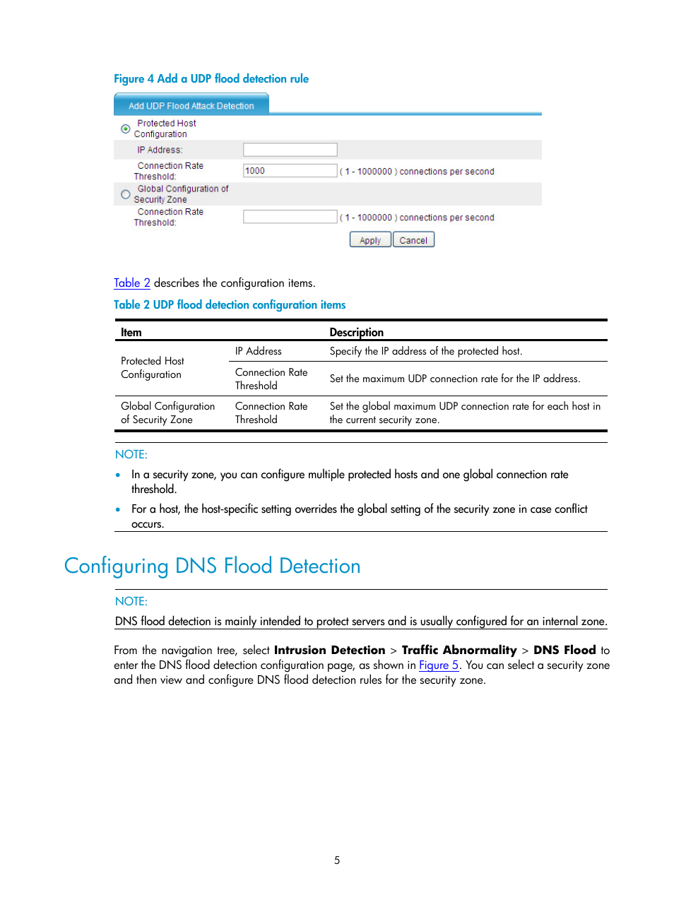 Configuring dns flood detection, Figure 4 | H3C Technologies H3C SecPath F1000-E User Manual | Page 625 / 938