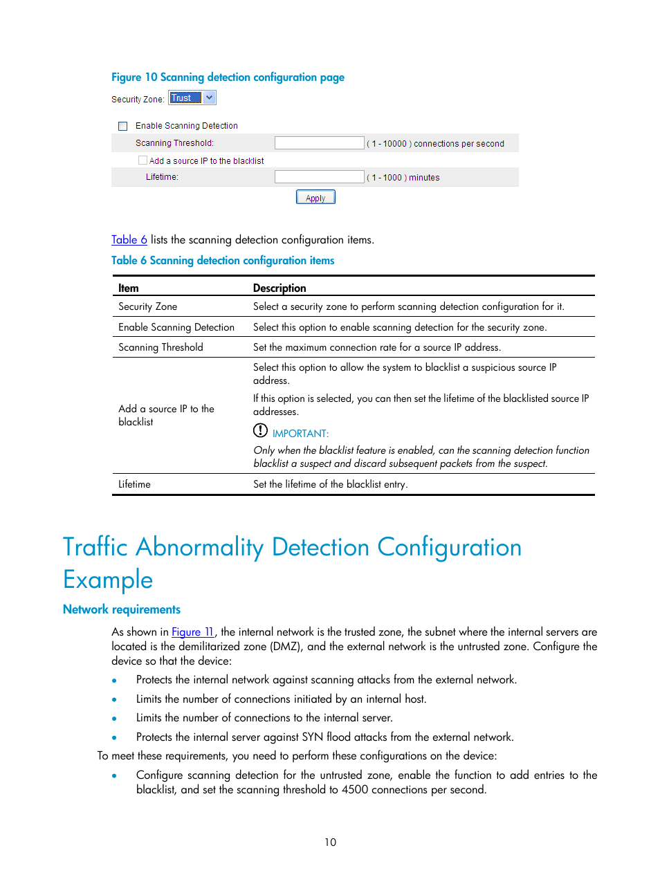 Network requirements | H3C Technologies H3C SecPath F1000-E User Manual | Page 630 / 938