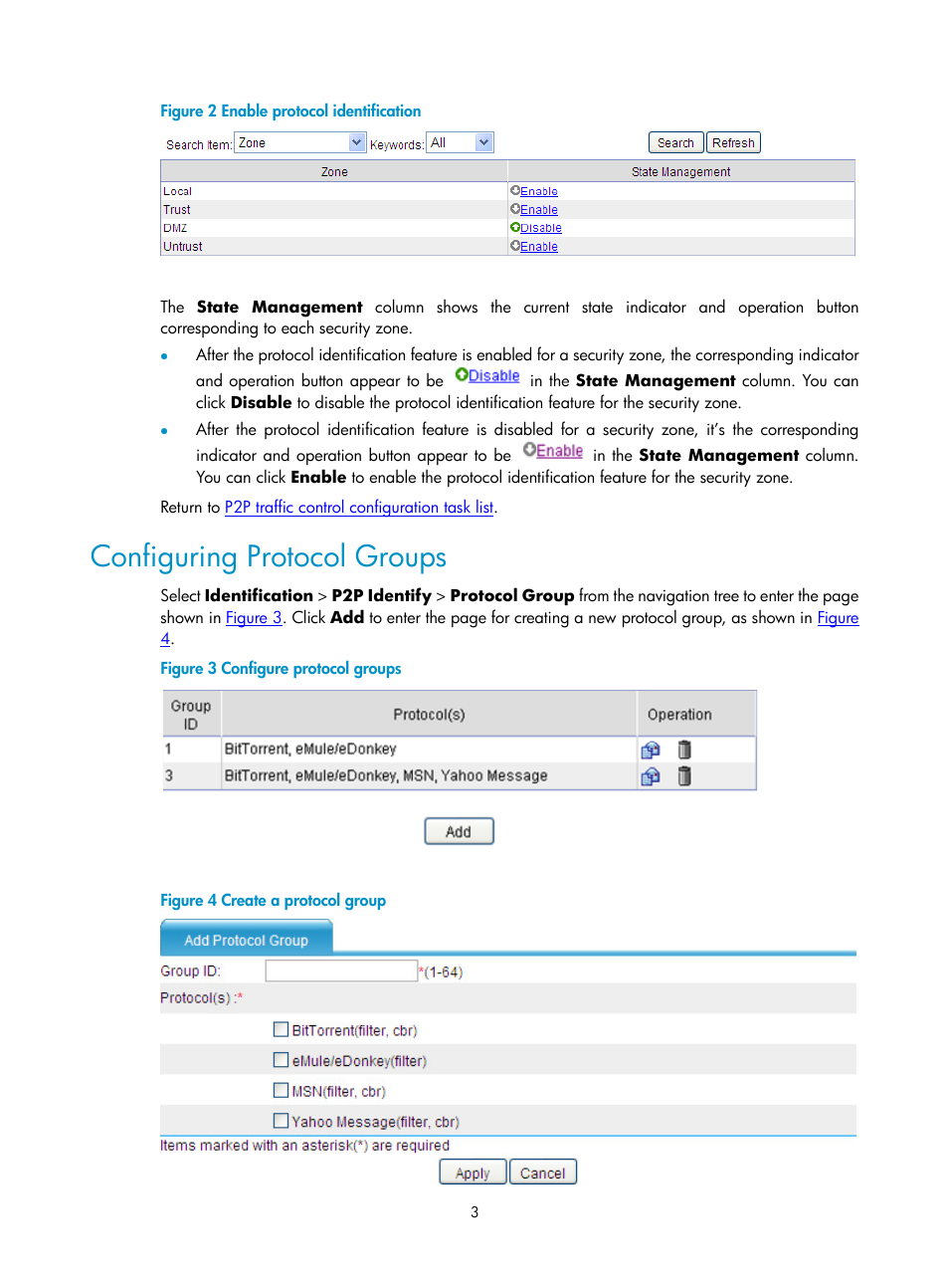 Configuring protocol groups, Figure 2 | H3C Technologies H3C SecPath F1000-E User Manual | Page 661 / 938