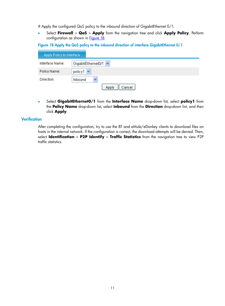Verification | H3C Technologies H3C SecPath F1000-E User Manual | Page 669 / 938