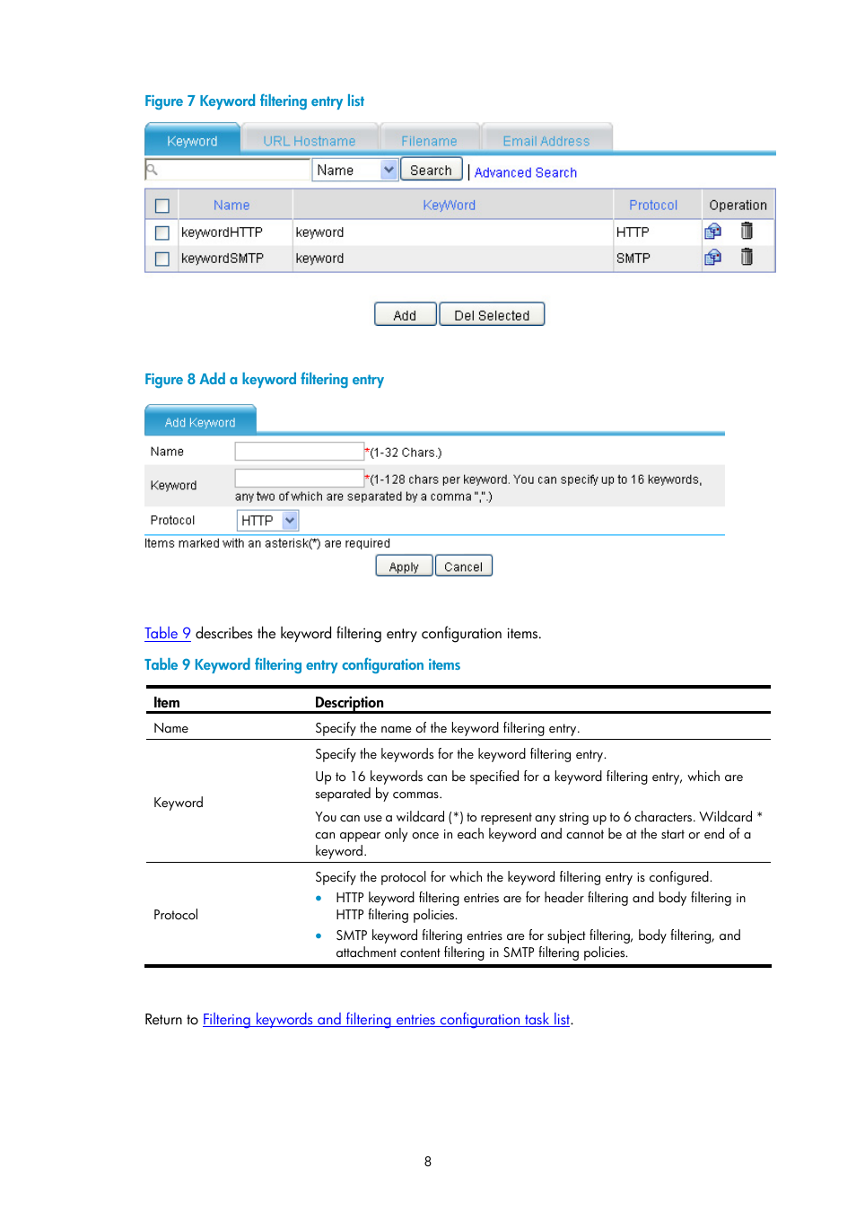 N in, Figure 7, Figure 8 | H3C Technologies H3C SecPath F1000-E User Manual | Page 678 / 938