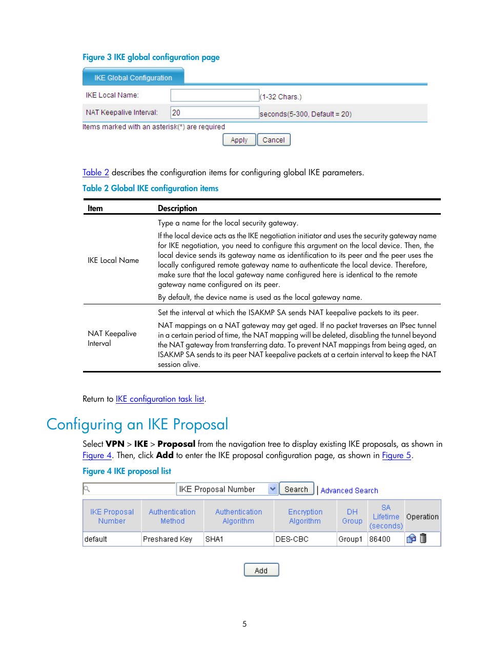 Configuring an ike proposal, Figure 3 | H3C Technologies H3C SecPath F1000-E User Manual | Page 702 / 938